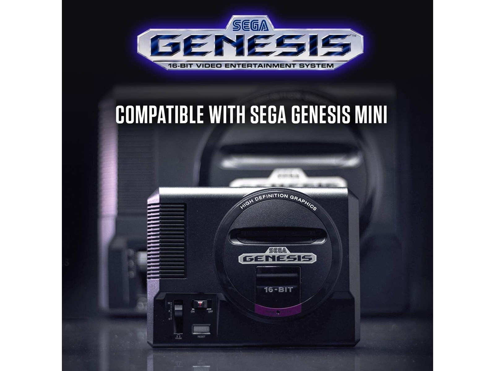 Controller USB Retro-Bit A 6 Pulsanti Per Sega Genesis Mini, PC E Mac – Blu