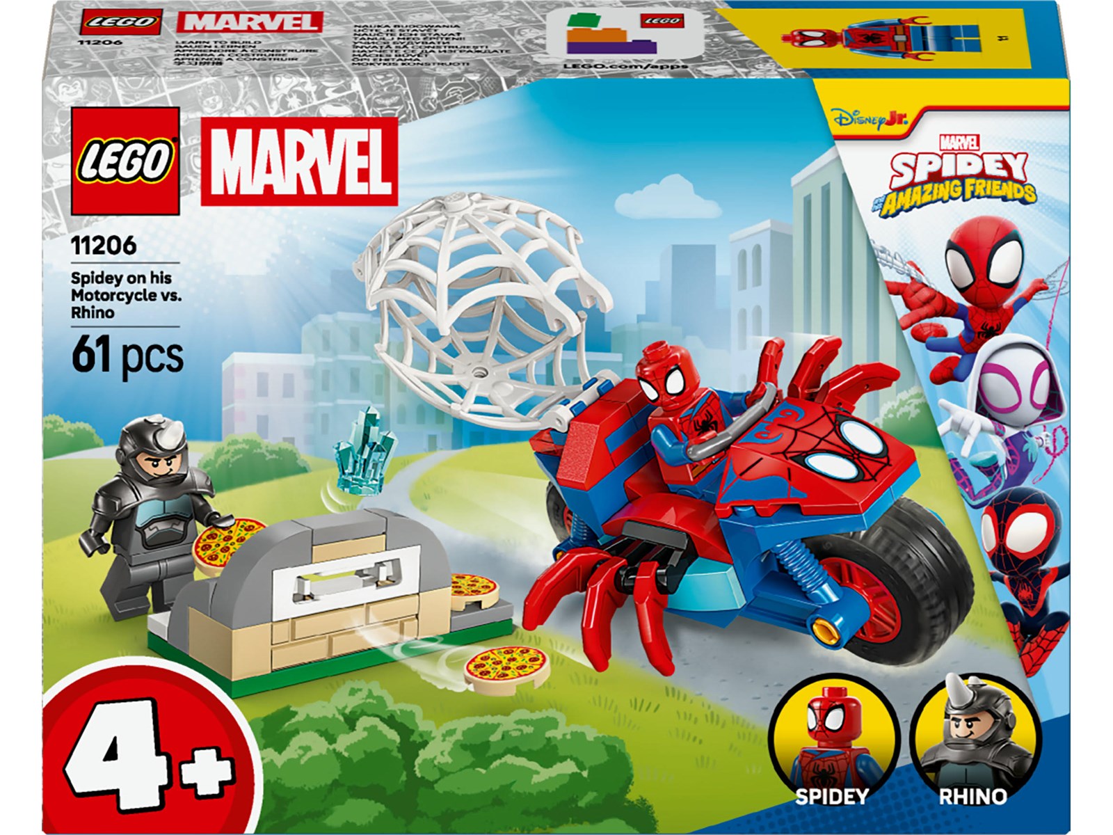 LEGO Super Heroes Marvel 11206 Spidey auf Motorrad vs. Rhino | Günstig
