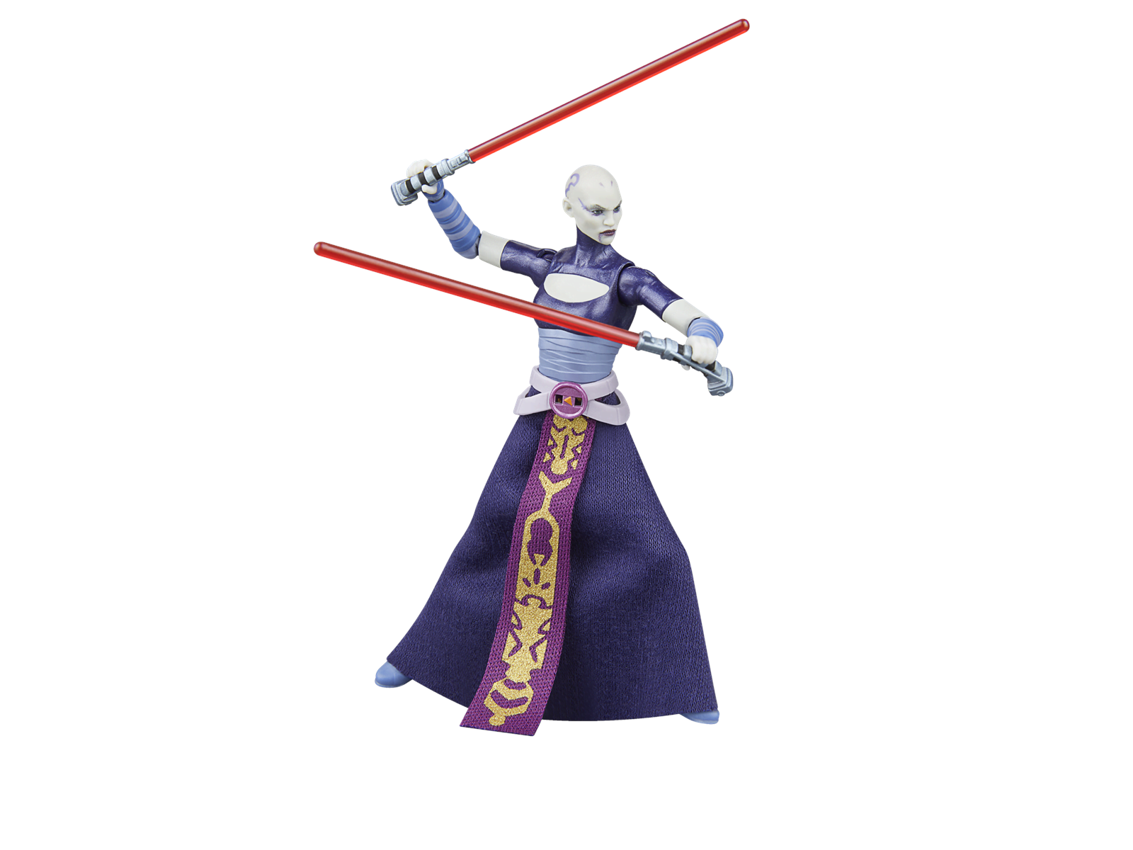 Star Wars The Vintage Collection – Figura Asajj Ventress De 9,5 Cm De The Clone Wars, Con 4 Accesorios