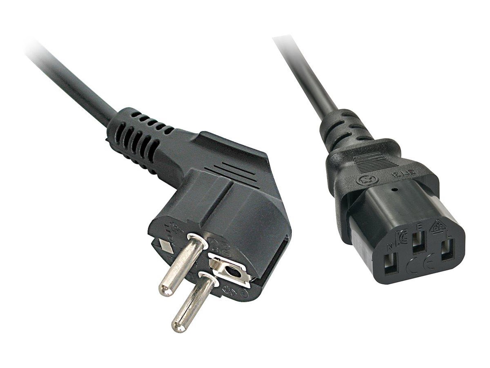 Lindy - power cable - power CEE 7/7 to power IEC 60320 C13 - 2 m