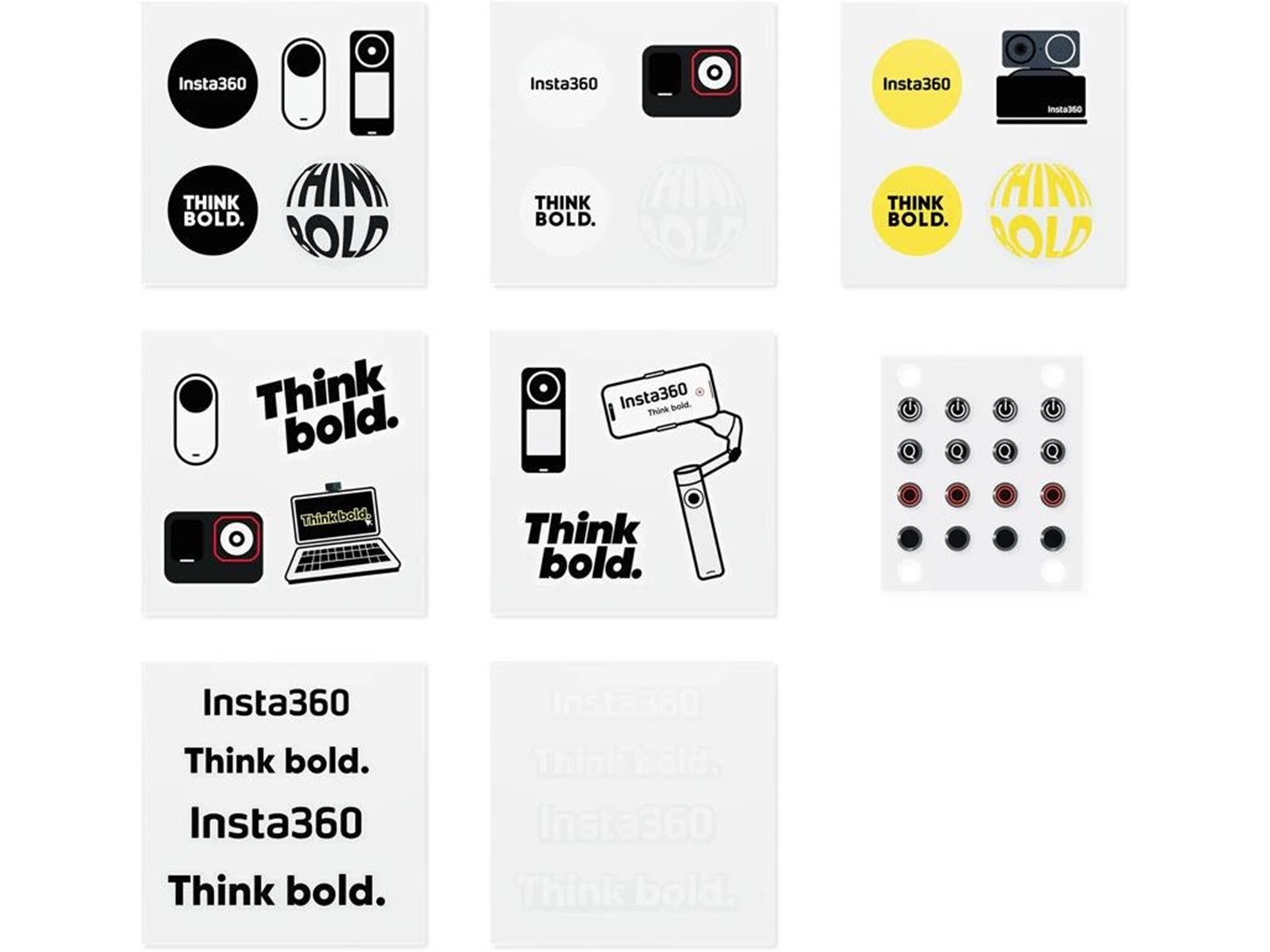 Insta360 Button Sticker Set | Günstig