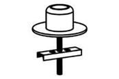 Wandhalterungen, AV-Halterungen & AV-Möbel - Ergotron DS100 GROMMET Befestigungskit - Max - recommended for - 60-350-200