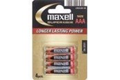 Batterien und Akkus - Maxell Batterie - Alkaline AAA XL- 4 Pack - 790336
