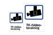 NVR Netzwerkvideorekorder - Deltaco Sticker "TV/Video" - 20-005