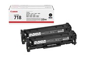 Druckerzubehör - Tinte & Toner - Canon CRG 718 / 2662B002 Black Twinpack - 2662B005
