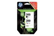 Druckerzubehör - Tinte & Toner - HP 300 / CN637EE - Combo Pack - Black - (Cyan Magenta Cyan) Ink - Tintenpatrone Dye-based tricolour - CN637EE