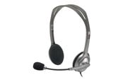 Kopfhörer/Headsets - Logitech H110 Stereo Headset - Grey - 981-000271