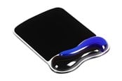 Mauspads & Zubehör - Kensington Mauspad mit Duo Gel-Handgelenkauflage, blau/grau Schwarz - 62401