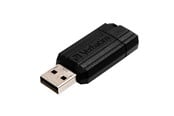 USB-Stick - Verbatim PinStripe - Schwarz - 16GB - USB-Stick - 49063