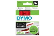 Papier, Fotopapier und Etiketten - DYMO D1-Etikettenband | schwarz auf rot | 19 mm x 7 m - 45807