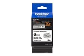 Papier, Fotopapier und Etiketten - Brother TZeS211 / TZe-S211 Labelling Tape Cassette – Black on White 6mm wide - TZES211