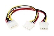 Stromkabel (Intern) - StarTech.com LP4 zu 2x LP4 Strom Y Splitter Kabel - Stromkabel - PYO2L