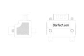 Parallele / Serielle Kabel - StarTech.com Right Angle DB9 to DB9 Seri - GC99MFRA1