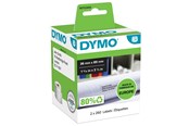 Papier, Fotopapier und Etiketten - DYMO LabelWriter Adressetiketten (Groß) | 36 mm x 89 mm | schwarzer Druck auf weißem Untergrund | 2 Rollen mit je 260 Etiketten (520 Stück) | selbstklebend - S0722400