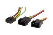 Stromkabel (Extern) - StarTech.com 12in 4 Pin Fan Strom Splitter Kabel - strömdelare für fläkt - FAN4SPLIT12