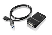 Display Kabel - Lenovo USB 3.0 zu DVI/VGA Monitor Adapter - 0B47072