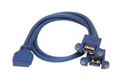 USB Kabel - StarTech.com 2 Port Panel Befestigungskit USB 3.0 Kabel - USB3SPNLAFHD