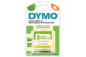 Papier, Fotopapier und Etiketten - DYMO LetraTag Etikettenband | Papier/Kunststoff/Metall | 12 mm x 4 m | 3 Stück - S0721800