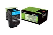 Druckerzubehör - Tinte & Toner - Lexmark 70C2HC0 / 702HC Return Program Toner Cyan - 70C2HC0
