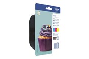 Druckerzubehör - Tinte & Toner - Brother LC123RBWBP / LC 123RBWBP 3-Pack Ink - Tintenpatrone Cyan - LC123RBWBPDR