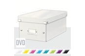 Archivierung und Aufbewahrung - Leitz Click & Store WOW DVD Aufbewahrungsbox Weiß - 60420001