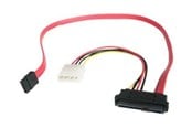 SATA Kabel - StarTech.com SAS 29 Pin zu SATA Kabel mit LP4 Strom - SAS729PW18