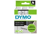Papier, Fotopapier und Etiketten - DYMO D1-Etikettenband | schwarz auf transparent | 12 mm x 7 m - S0720500