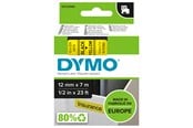 Papier, Fotopapier und Etiketten - DYMO D1-Etikettenband | schwarz auf gelb | 12 mm x 7 m - S0720580