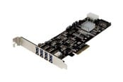 Controller - StarTech.com 4 Port Dual Bus PCI Express PCIe USB 3.0 Card w/ UASP & Strom - PEXUSB3S42V
