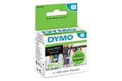 Papier, Fotopapier und Etiketten - DYMO LabelWriter Mehrzwecketiketten (Klein) | 13 mm x 25 mm | Rolle mit 1.000 leicht ablösbaren Etiketten | selbstklebend - S0722530