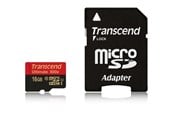 Speicherkarten - Transcend MicroSD/SDHC U1 600x - 90MB/s - 16GB - TS16GUSDHC10U1