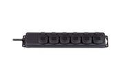 Stromkabel (Extern) - Brennenstuhl Extension socket IP44 6-way black 2m H07RN-F 3G1.5 - 1159970