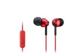 Kopfhörer/Headsets - Sony MDR-EX110AP Headset - Red - MDREX110APR.CE7