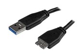 USB Kabel - StarTech.com Slim SuperSpeed USB 3.0 A zu Mikro B Kabel - USB3AUB2MS