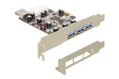 Controller - DeLOCK PCI Express Card > 3 x Externe + 1 x intern USB 3.0 - 89281
