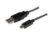 USB Kabel - StarTech.com Mobile Auflade Sync USB zu Slim Mikro USB Kabel für Smartphones und Tablets - USBAUB1MBK