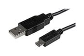 USB Kabel - StarTech.com Mobile Auflade Sync USB zu Slim Mikro USB Kabel für Smartphones und Tablets - USBAUB2MBK