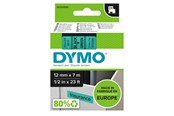 Papier, Fotopapier und Etiketten - DYMO D1-Etikettenband | schwarz auf grün | 12 mm x 7 m - S0720590