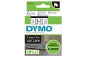 Papier, Fotopapier und Etiketten - DYMO D1-Etikettenband | schwarz auf transparent | 6 mm x 7 m - S0720770