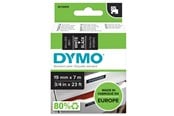 Papier, Fotopapier und Etiketten - DYMO D1-Etikettenband | weiß auf schwarz | 19 mm x 7 m - S0720910