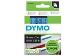 Papier, Fotopapier und Etiketten - DYMO D1-Etikettenband | schwarz auf blau | 19 mm x 7 m - S0720860