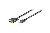 Display Kabel - Pro HDMI - DVI-D - 2m - Schwarz - HDMIDVI-D-2