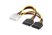 SATA Kabel - Pro SATA Strom Kabel x2 - 0.13m - 4040849685248