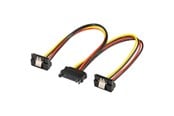 SATA Kabel - Pro SATA Strom Kabel x2 - 90° - 0.2m - 4040849951152