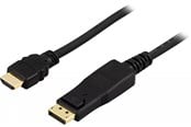 Display Kabel - Pro DisplayPort 1.2 - HDMI 1.4 - 3m - Schwarz - DPHDMI-3