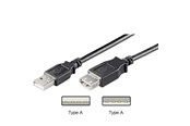 USB Kabel - Pro USB 2.0 Extension A/A - Schwarz - 0.3m - 4040849686252