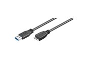 USB Kabel - Pro USB 3.0 A/Micro-B - Schwarz - 0.50m - 4040849950261