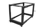 Rack-Gehäuse - StarTech.com 12U Eistellbarer Depth Open Frame 4 Post Server Rack w/ Casters Levelers und Kabel Management Hooks - 4POSTRACK12U