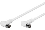Antennenkabel - Pro Antenne Kabel Weiß 2x90° - 2.5m - 4040849673542