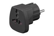 Stromkabel (Extern) - Pro Reise Adapter zu CEE7/7 - Schwarz - 4040849940286